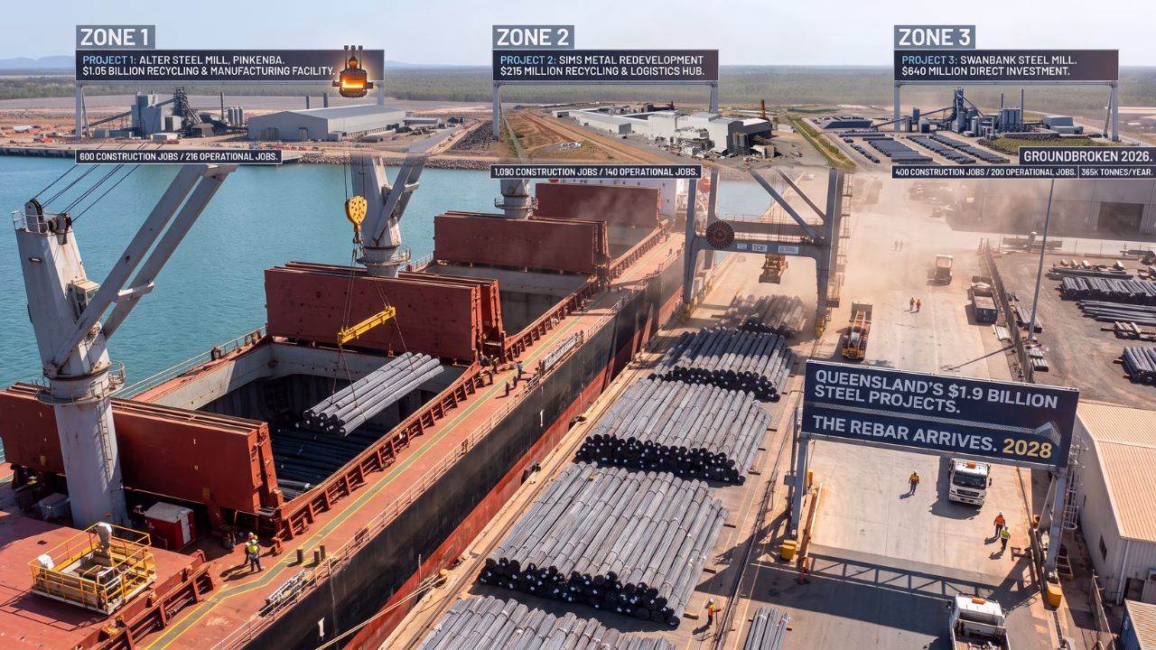 Queensland steel mill projects
